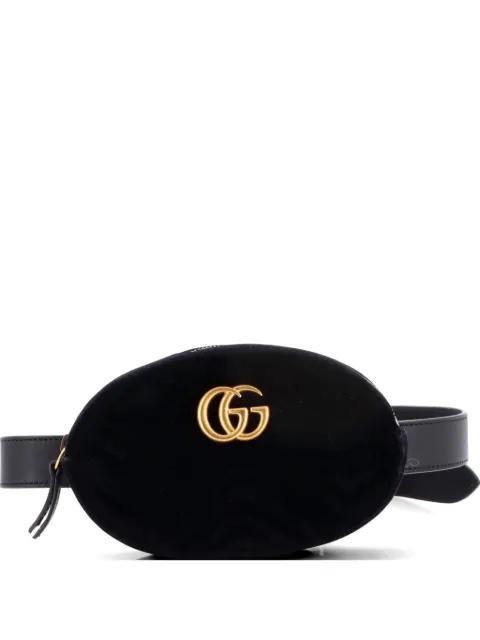 GG Marmont Matelasse Velvet belt bag by GUCCI 