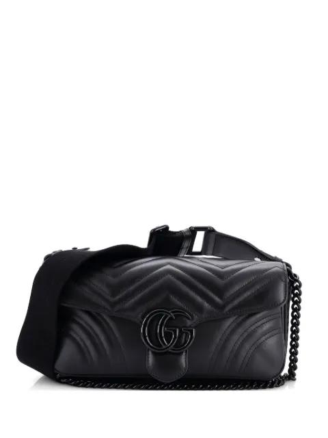 GG Marmont Monochrome Flap Bag Matelasse Leather Medium crossbody bag by GUCCI 