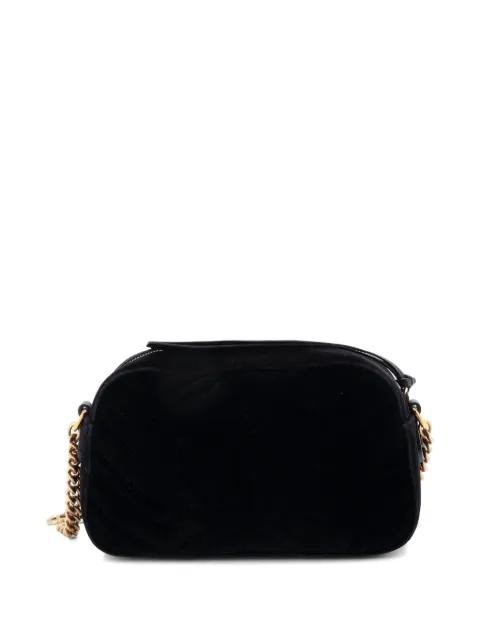 GG Marmont Shoulder Bag Matelasse Velvet Small crossbody bag by GUCCI 