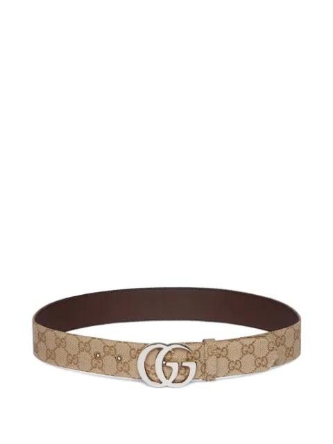 GG Marmont canvas belt by GUCCI