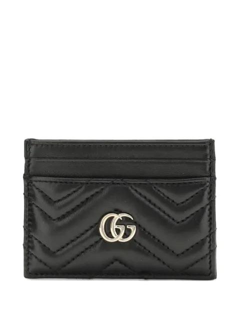 GG Marmont chevron card holder by GUCCI