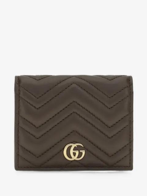 GG Marmont chevron-quilted wallet by GUCCI