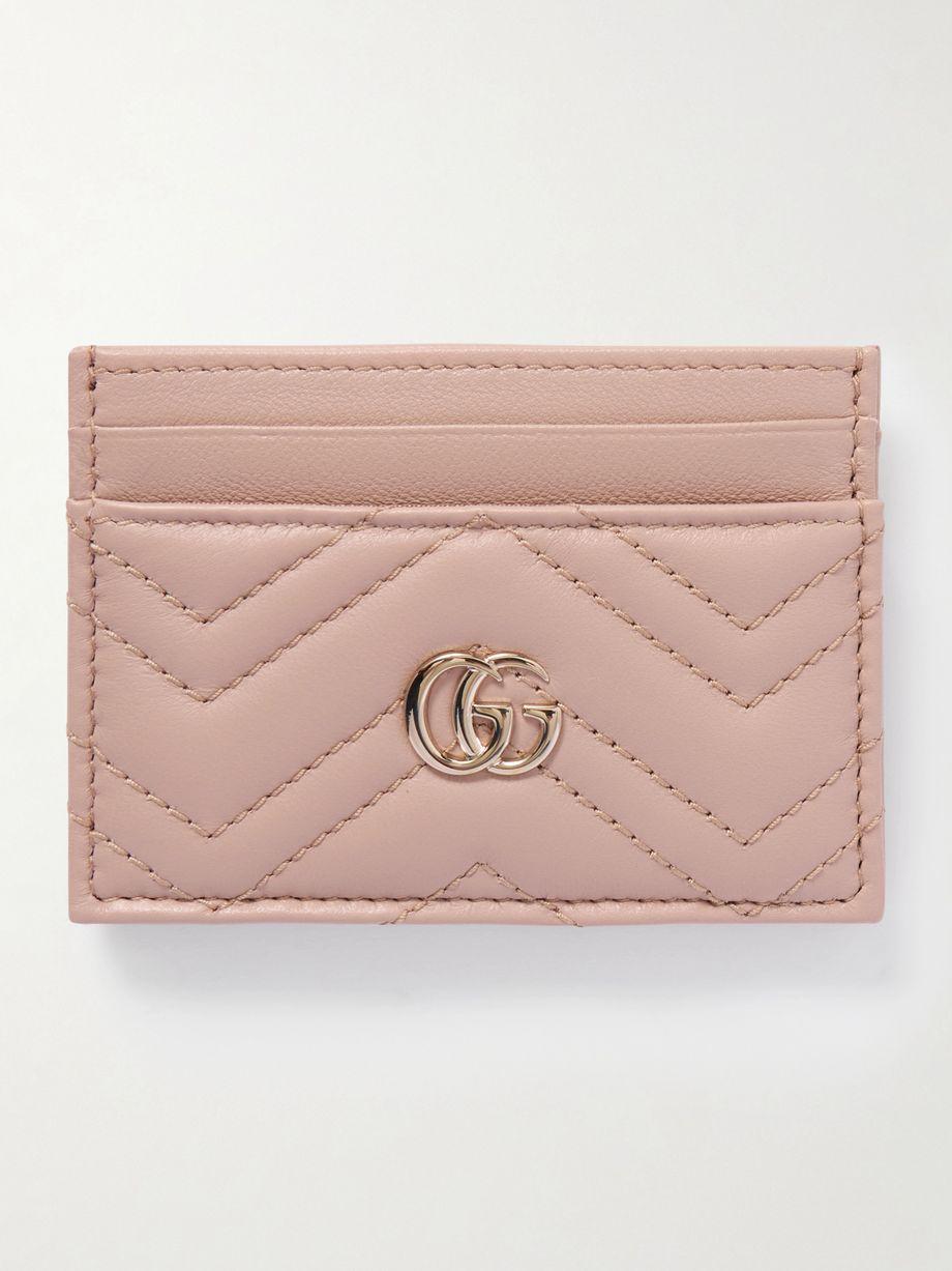 GG Marmont quilted textured-leather cardholder by GUCCI