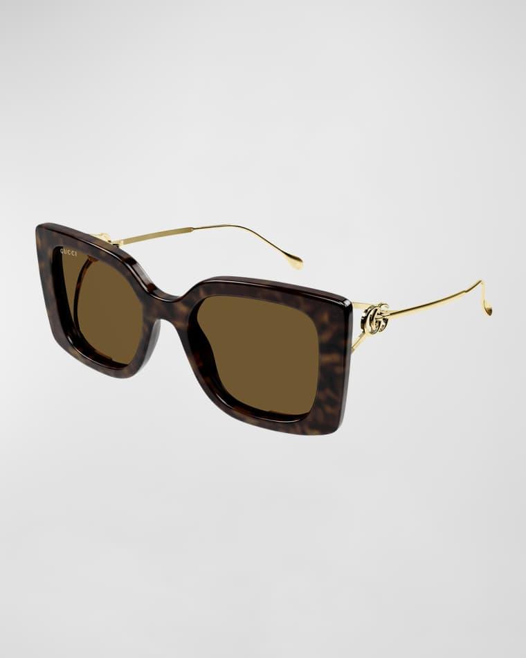 GG Mixed-Media Butterfly Sunglasses by GUCCI