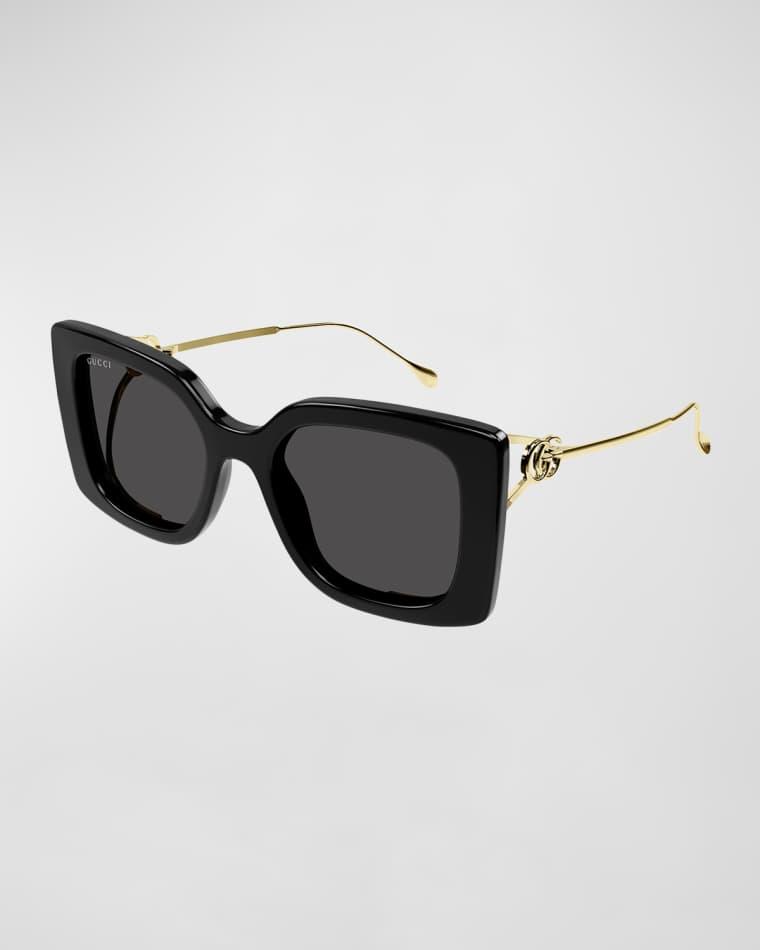 GG Mixed-Media Butterfly Sunglasses by GUCCI