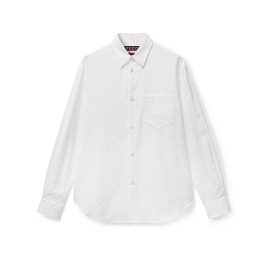 GG Oxford cotton shirt by GUCCI