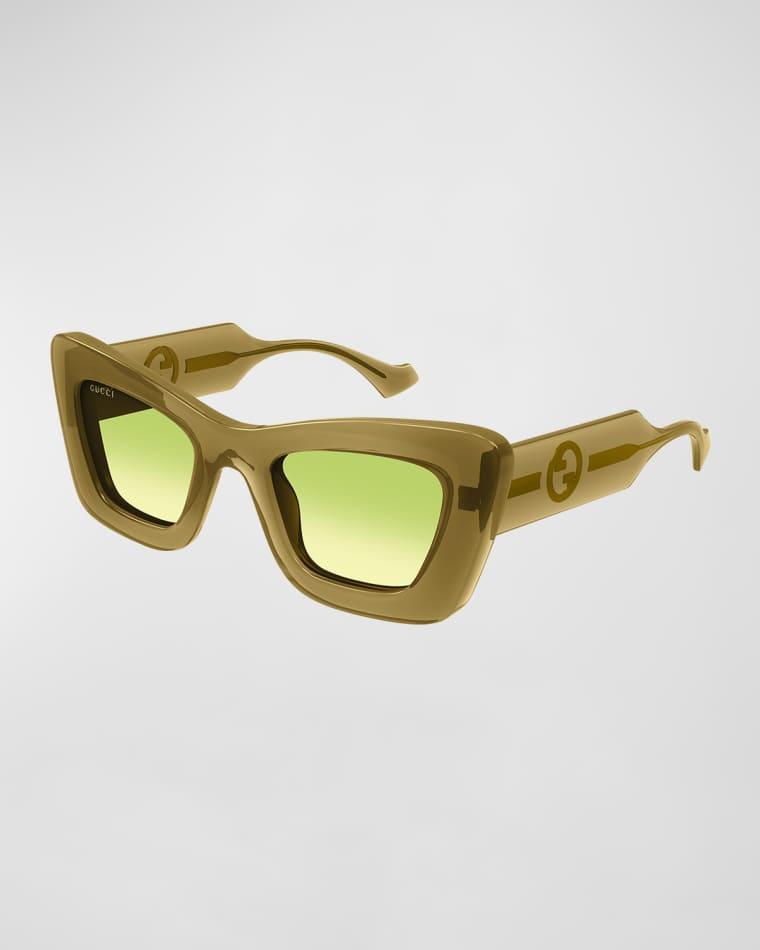GG Plastic Cat-Eye Sunglasses by GUCCI