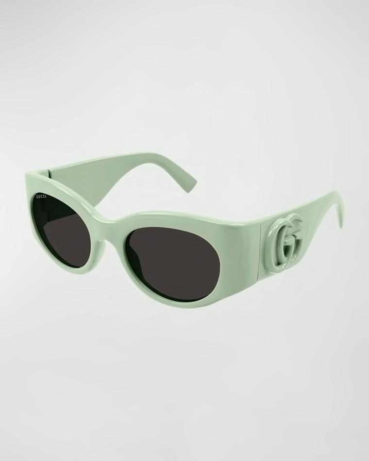 GG Plastic Round Sunglasses by GUCCI