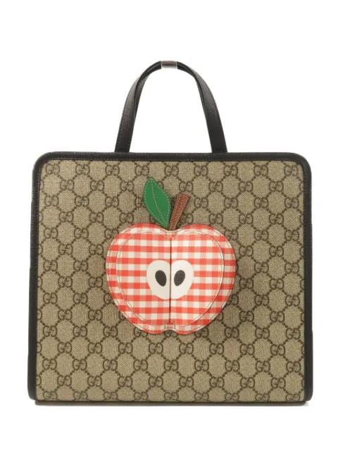 GG Supreme Monogram apple tote bag by GUCCI 