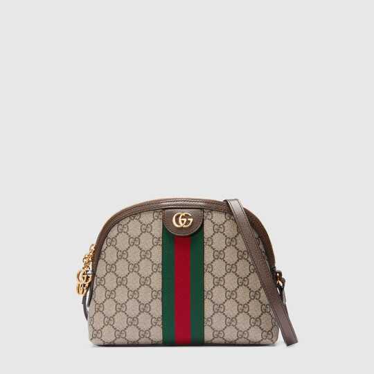 GG Supreme Ophidia Small Rounded Top Shoulder Bag by GUCCI