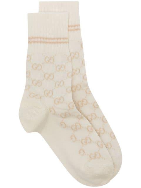 GG Supreme knitted socks by GUCCI
