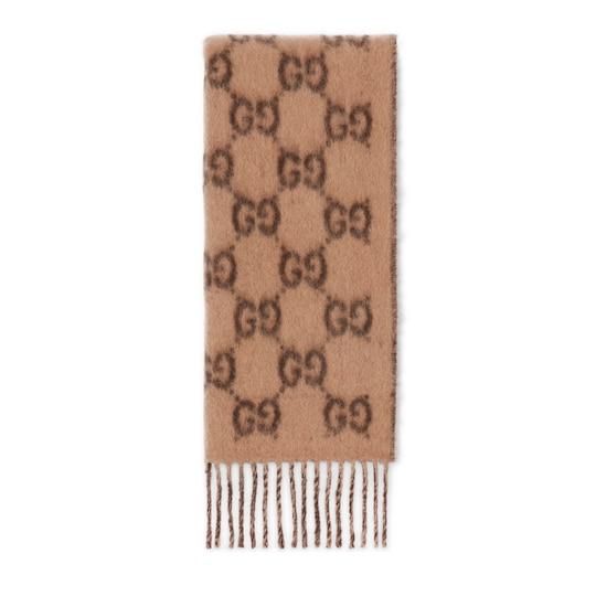 GG alpaca wool scarf by GUCCI