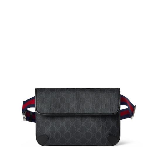 GG belt bag in black GG Supreme by GUCCI