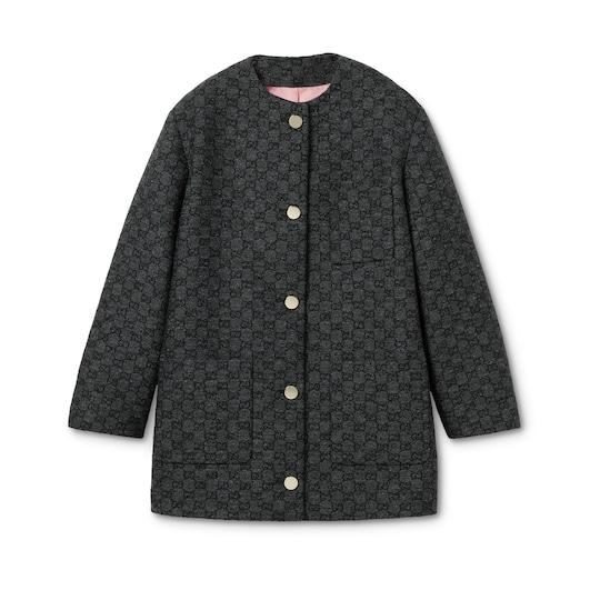 GG boutonné wool tweed jacket by GUCCI