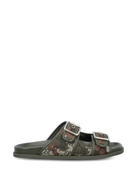 GG buckle-detail sandals by GUCCI