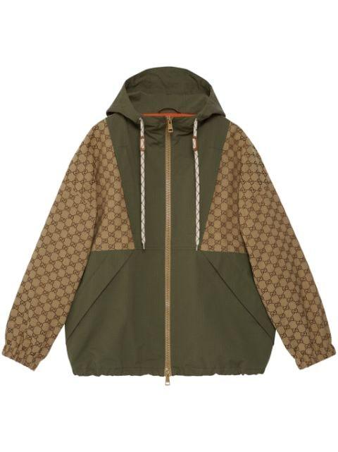 GG canvas hoodied jacket by GUCCI