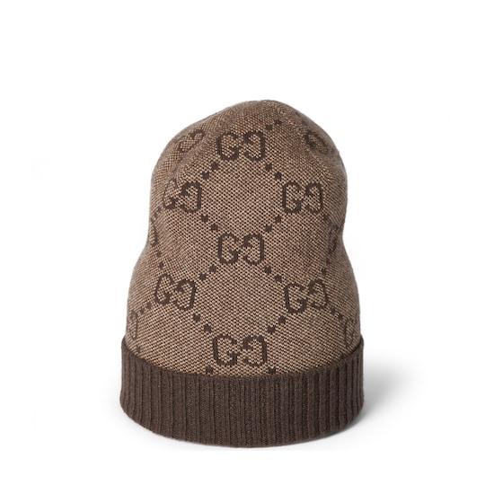 GG cashmere lamé hat by GUCCI