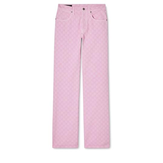 GG cotton denim jacquard pants by undefined