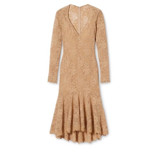 GG flower stretch lace dress by GUCCI