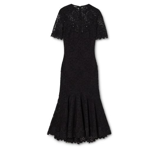 GG flower stretch lace dress by GUCCI
