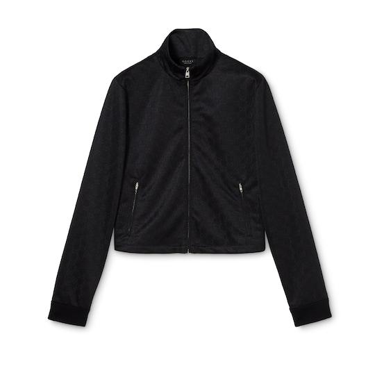 GG jersey jacquard zip jacket by GUCCI