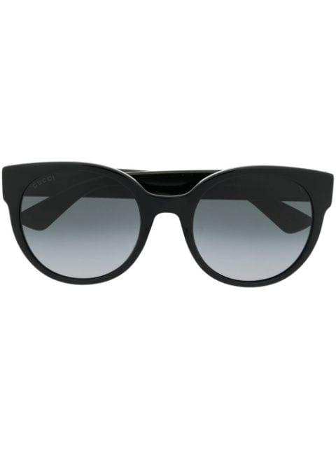 GG-logo round-frame sunglasses by GUCCI