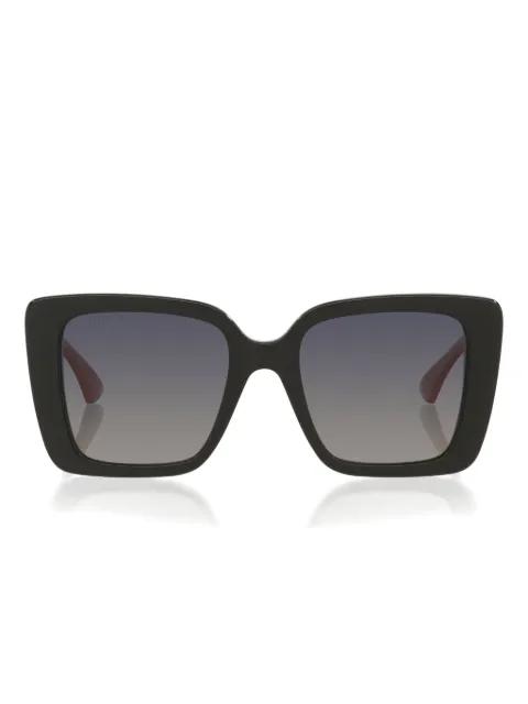 GG-logo square-frame sunglasses by GUCCI