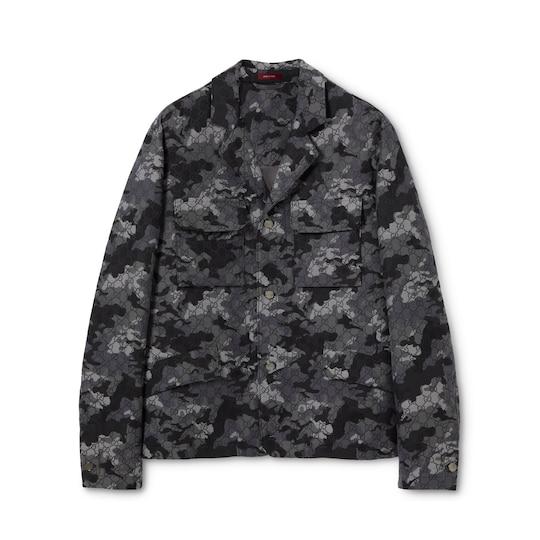 GG marbled cotton jacquard jacket by GUCCI