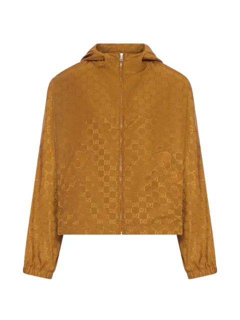 GG-motif hoodied jacket by GUCCI
