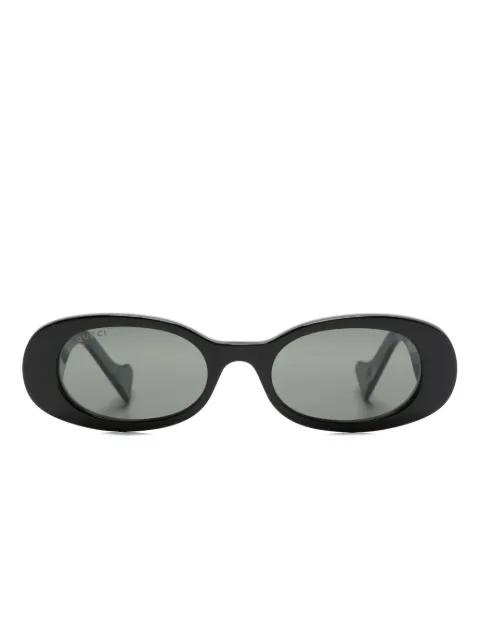 GG oval-frame sunglasses by GUCCI