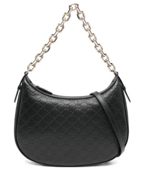 GG-pattern chain-strap bag by GUCCI