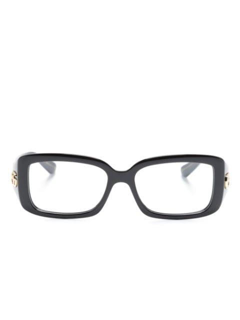 GG rectangle-frame glasses by GUCCI