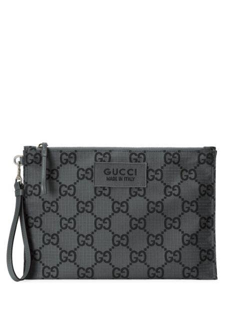 GG recycled polyester clutch by GUCCI