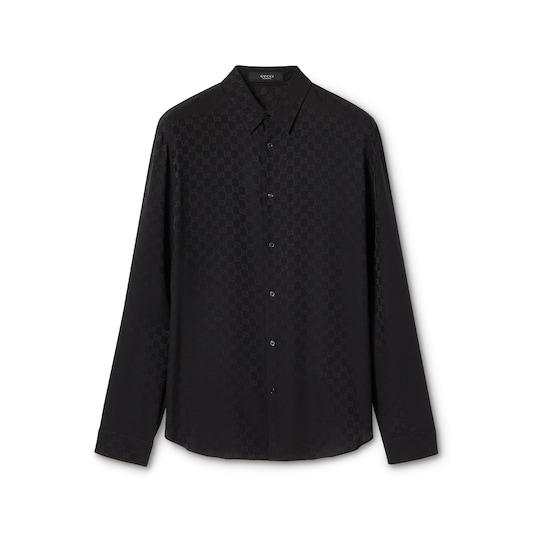 GG silk jacquard shirt by GUCCI