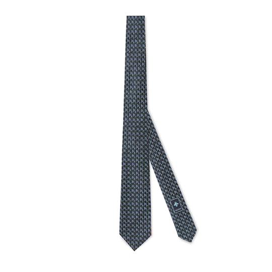 GG silk jacquard tie by GUCCI