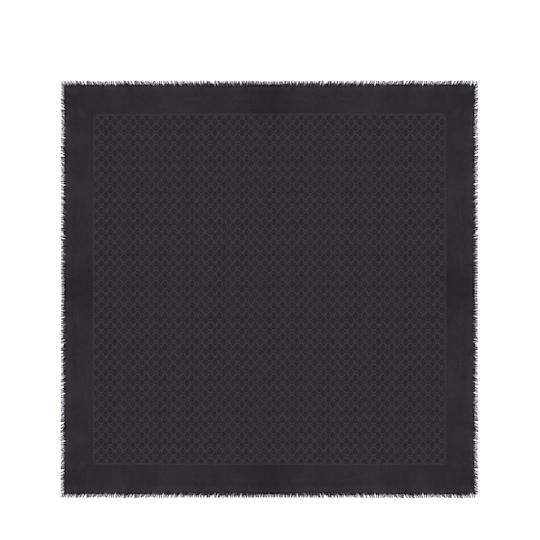 GG silk wool lamé shawl by GUCCI