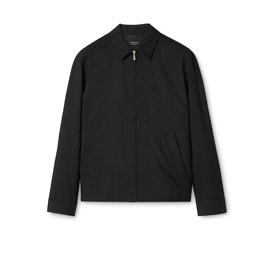 GG wool zip jacket by GUCCI