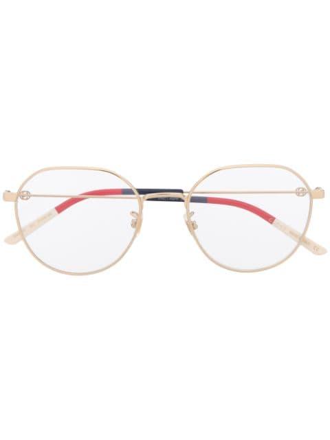 GG0684O soft round-frame glasses by GUCCI