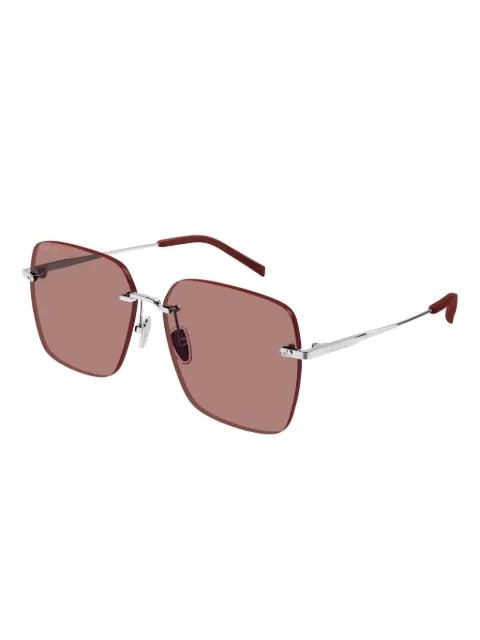 GG1955SA square rimless sunglasses by GUCCI