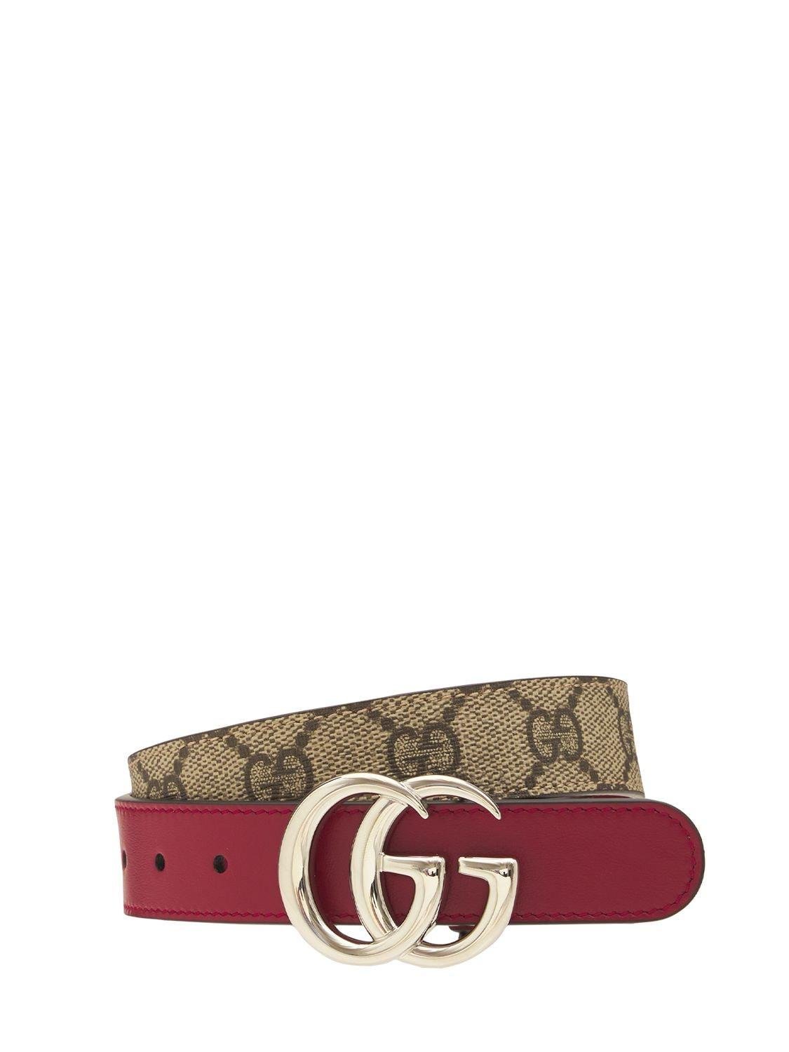 Gg Faux Leather Belt by GUCCI