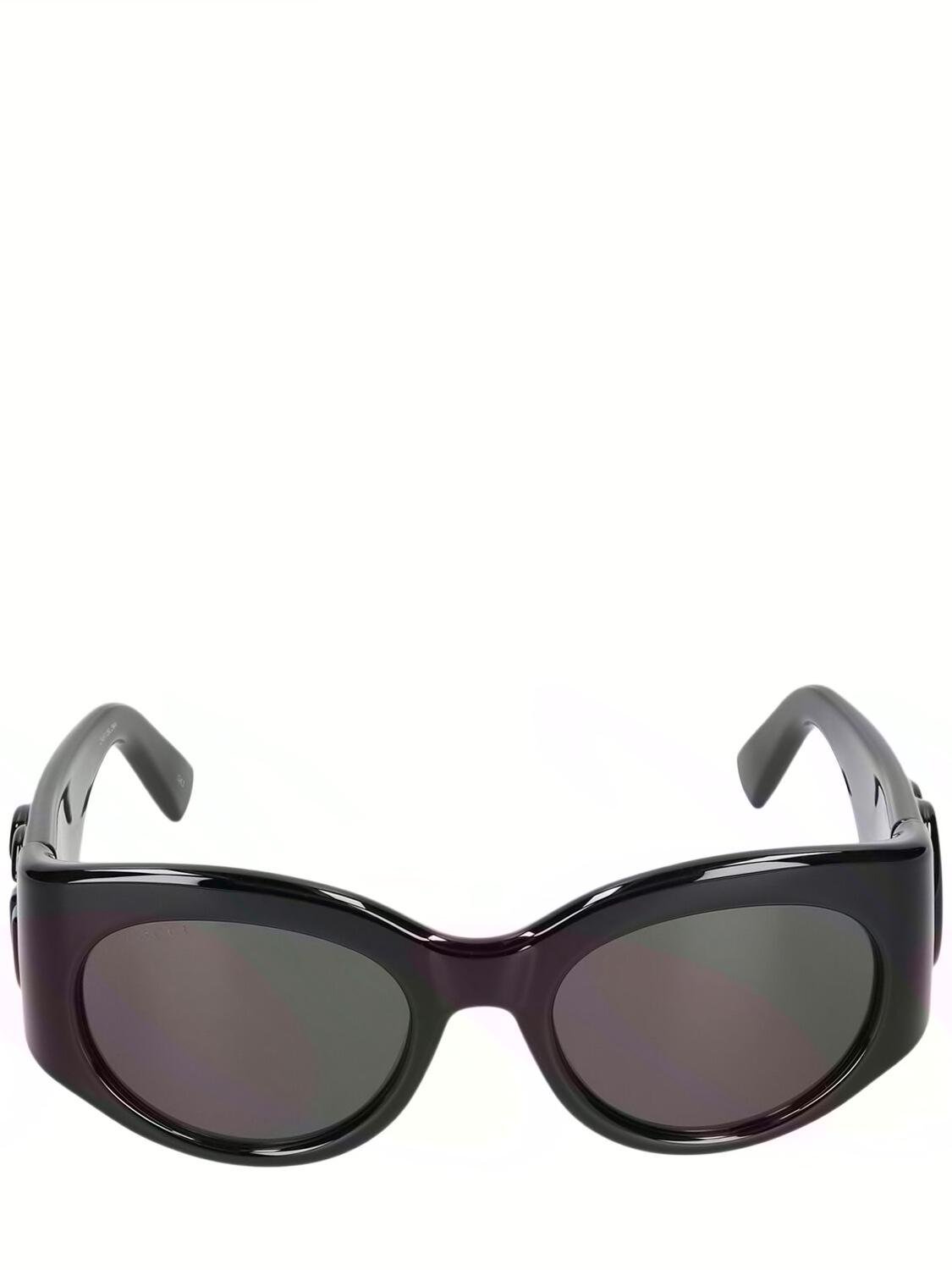 Gg1544s Injected Oval Frame Sunglasses by GUCCI