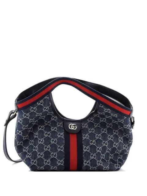Giglio GG Denim Small tote bag by GUCCI 