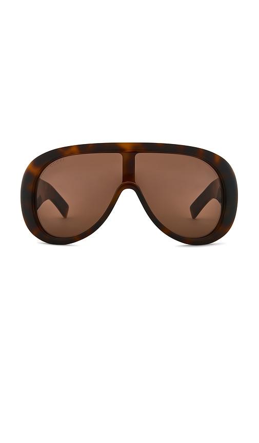Gucci Aviator Sunglasses in Brown by GUCCI
