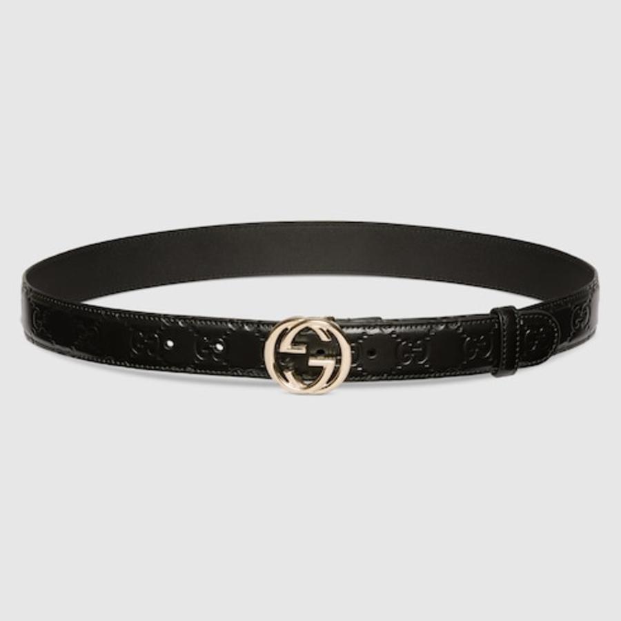 Gucci Belt With Interlocking G Buckle by GUCCI