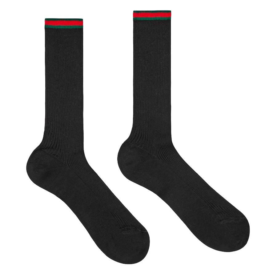 Gucci Cotton-Blend Web Socks by GUCCI