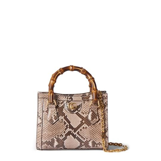 Gucci Diana python small tote bag by GUCCI