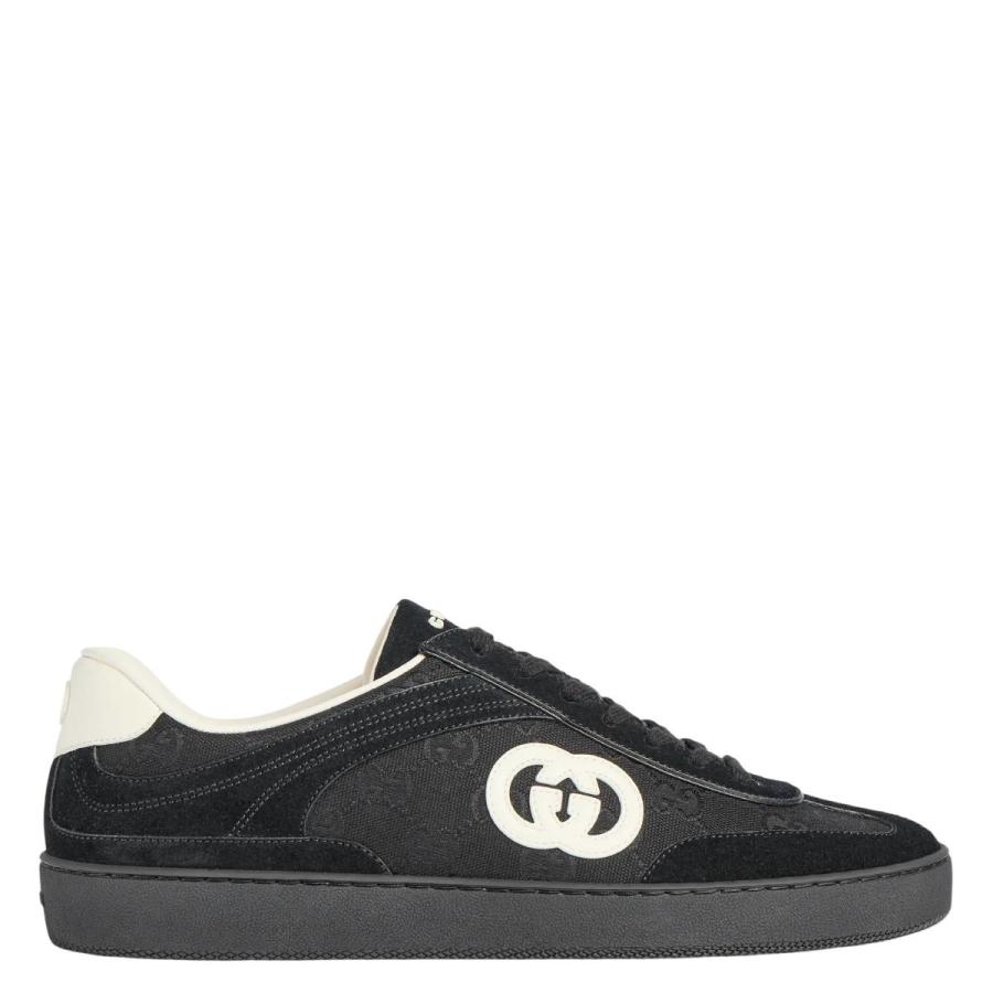 Gucci G75 Sneakers In Black Suede by GUCCI