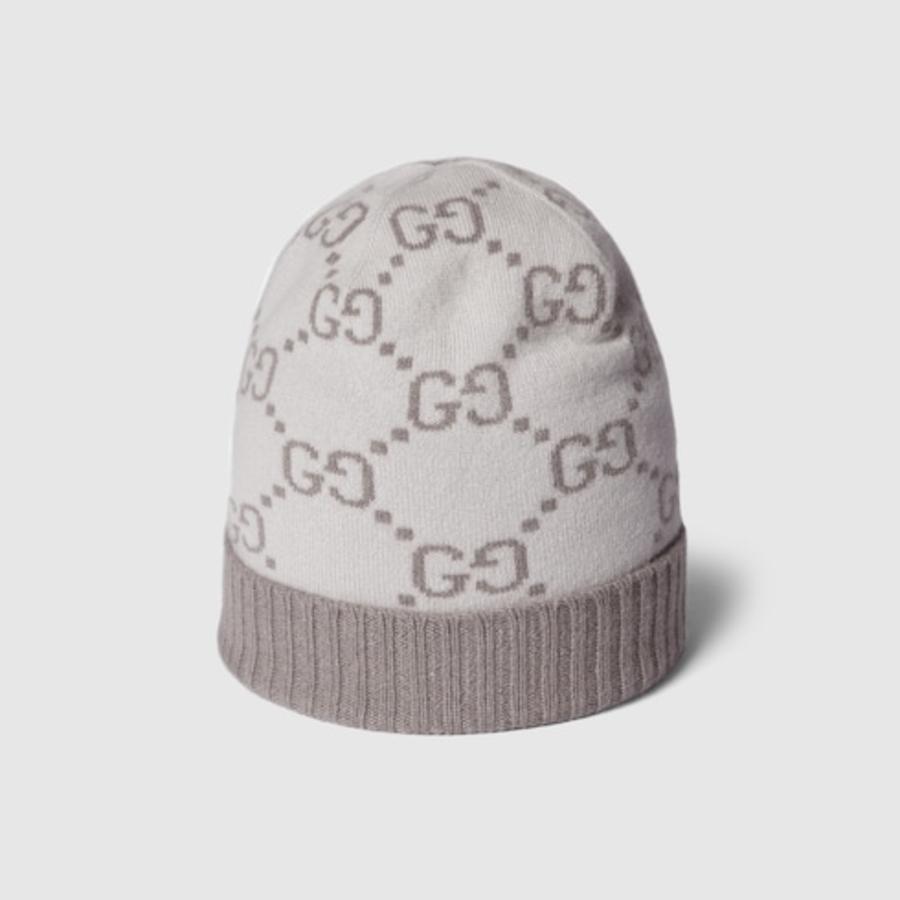 Gucci GG Cashmere Jacquard Hat by GUCCI