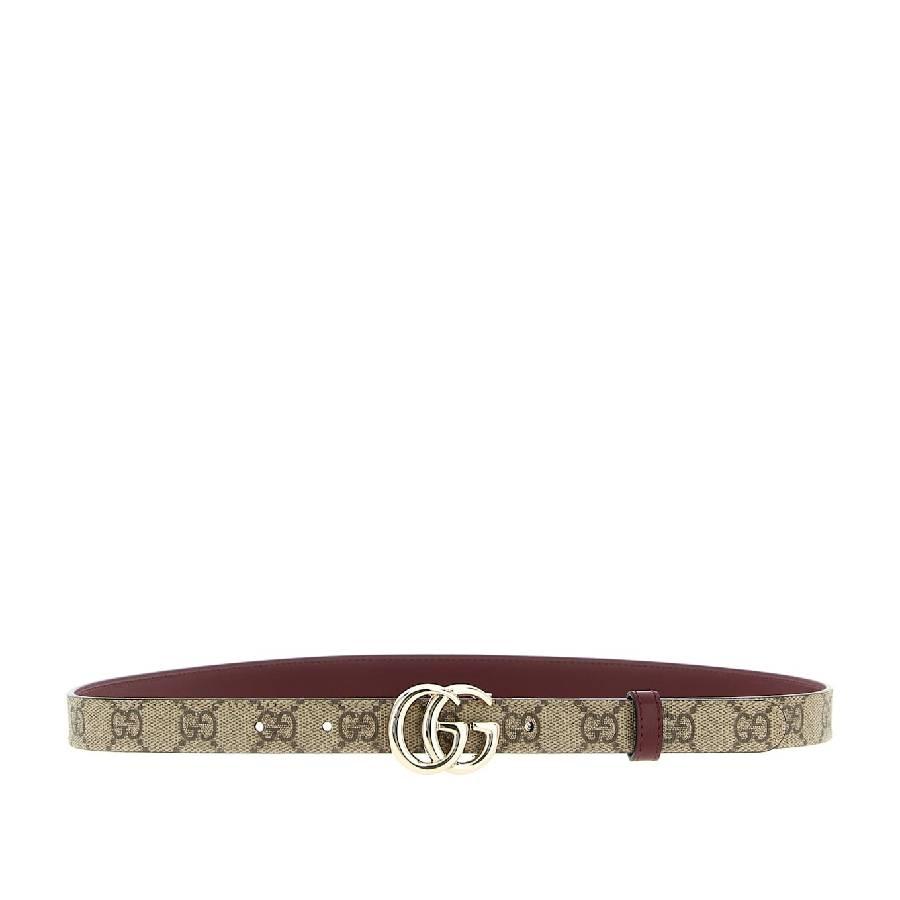 Gucci GG Marmont Reversible Thin Belt by GUCCI
