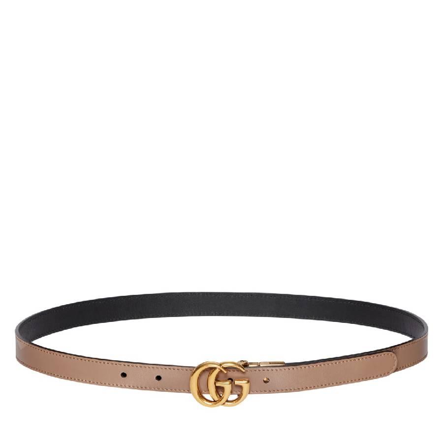 Gucci GG Marmont Reversible Thin Belt by GUCCI